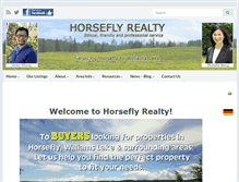 Tablet Screenshot of horseflyrealty.ca